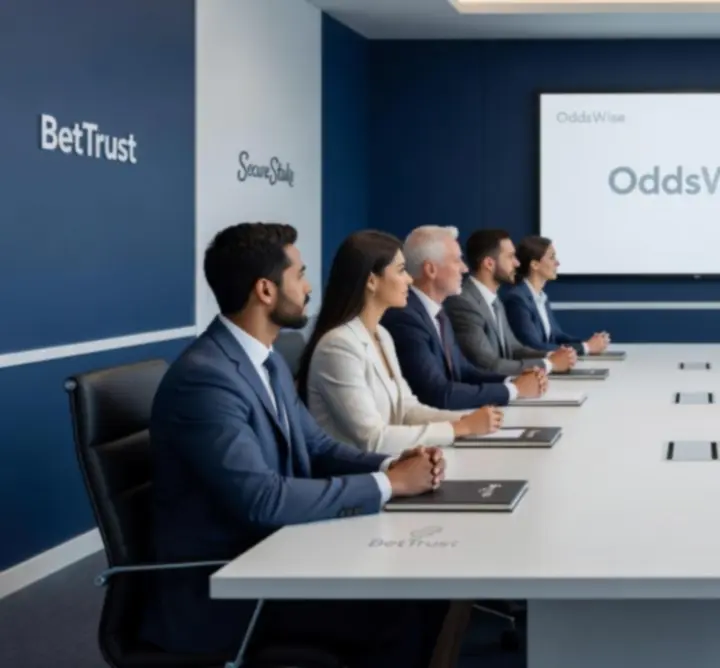 Réunion de partenaires de marques vérifiées collaborant avec GuidePlateformes